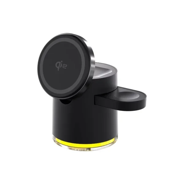 Caricatore Wireless 4 in 1 con Ricarica Rapida QI2 – Base di Ricarica con Luce Notturna per MagSafe iPhone 16, 15, 14 Pro Max, AirPods Pro (2ª-8ª gen) e Apple Watch - immagine 10